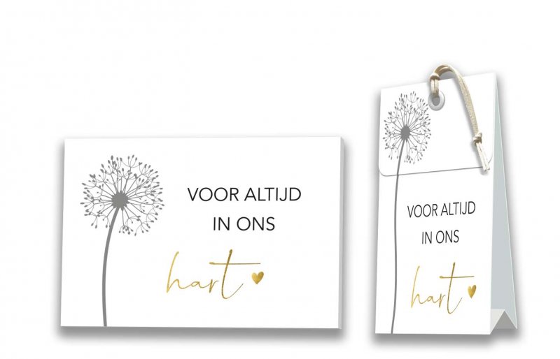 ZWART & WIT MET EEN VLEUGJE GOUD   Voor altijd in ons hart