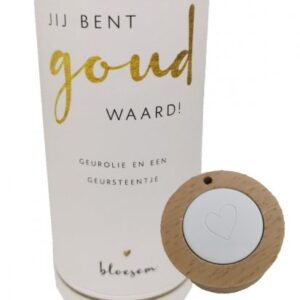 Geursteen met olie ♥   "Jij bent goud waard!"