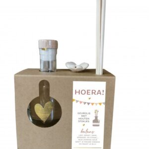 Geurstokjes ♥ “Hoera”(zacht)