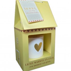 Kaarshuisje ♥ “HOERA, een dag voL zonnestralen!” GOLD COLLECTION