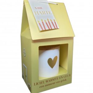 Kaarshuisje ♥ “VAN HARTE!” GOLD COLLECTION